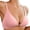 Pink, variant on Front Closure Bras for Women No Underwire Low Cut Deep V Padded Bralette Seamless Support Hosiery