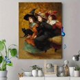 thumbnail image 4 of Turquoise Frog Floral Botanical Art Print Canvas Wall Art Decor for Living Room Bedroom Office Cafe Study Kitchen Dining Area, 4 of 8