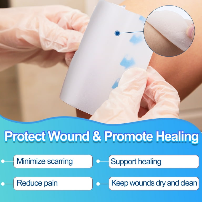 LotFancy Hydrocolloid Wound Bandages, 14 Pack, 2x2 Inch photo 4