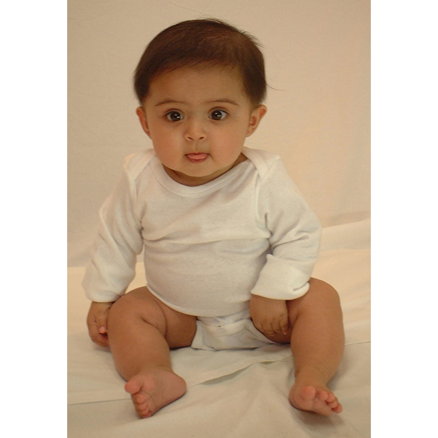Newborn Onesie 6-Pack Long Sleeve Cotton Baby Clothes Soft Pastel Onesies Expandable Neck