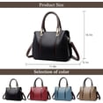 thumbnail image 5 of Soft Leather Handbags for Womens Top-Handle Tote Shoulder Bag Casual Crossbody Bags Hobo Purses, 5 of 7