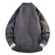 thumbnail image 4 of Blusa y camisa de manga larga con cuello vuelto para hombre, blusa informal a cuadros a la moda con botones y cuello vuelto, blusa de poliéster para hombre, 4 of 8