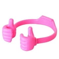 thumbnail image 1 of Amdohai Creative Thumb Mobile Phone Stand Portable Phone Tablet Bracket Desktop Phone Holder ABS Material Wide Compatibility Pink, 1 of 5