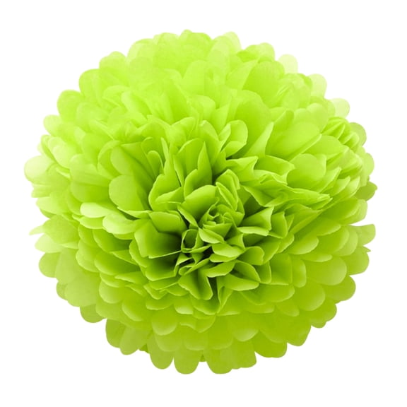 Wosthever Juego de pompones de papel verde de 7,8 pulgadas, bolas de papel con pompón, pañuelos colgantes, flores para fiesta de cumpleaños, Kits de decoración para fiestas Verde 10 pulgadas