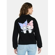 Kuromi and My Melody Women's Graphic Sweatshirt with Long Sleeves, Sizes XXS-XXL