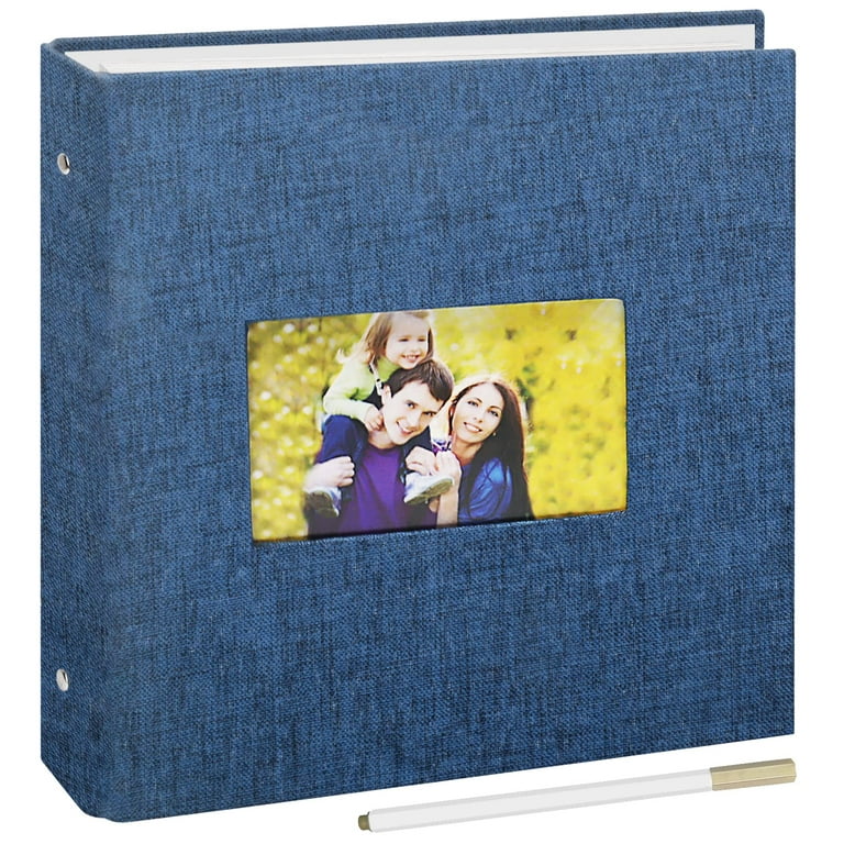  Photo Album Self Adhesive 60 Pages DIY Scrapbook Photo Albums  with Sticky Pages Hold 3x5 4x6 5x7 6x8 8x10 Photos Family Wedding Album  with A Metallic Pen : Home & Kitchen