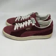 thumbnail image 4 of PU & MA Suede City Shoes Mens 11.5 Cabernet Red Burgundy Wool Preppy Sneakers, 4 of 6