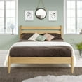 thumbnail image 3 of Camaflexi Mid-Century Solid Wood Queen Platform Bed in Scandinavian Oak 100% Solid Wood, 3 of 6