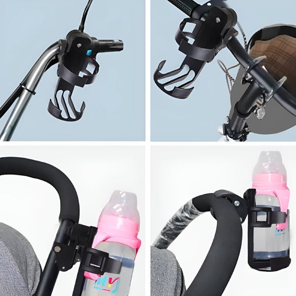 LAMIRO Universal Beverage Cup Holder For Wheelchair Walker Rollator Bike Stroller