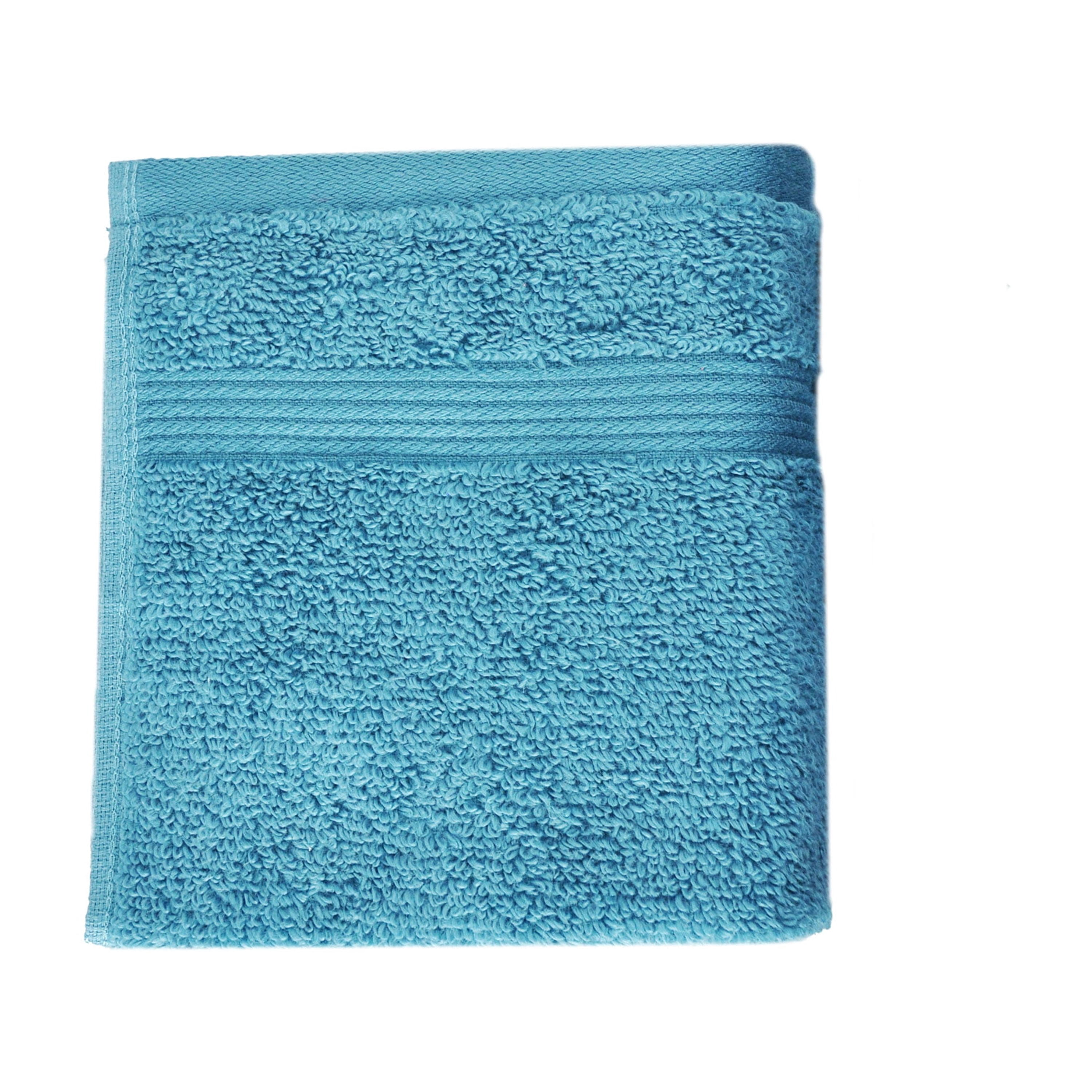 Mainstays Performance Solid 6-Piece Towel Set, Aqua