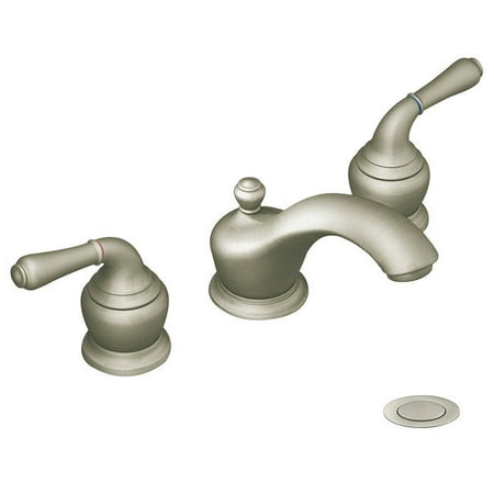 Moen T4570bn Monticello Two Handle Brushed Nickel Low Arc Bathroom Moen T4570bn Monticello Two Handle Brushed Nickel Low Arc Bathroom Faucet