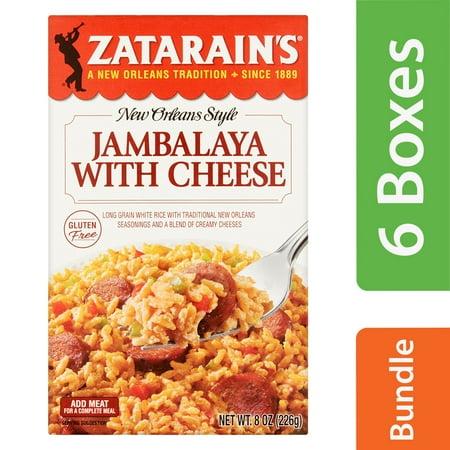(6 pack) (6 Pack) Zatarain's Jambalaya with Cheese, 8 oz