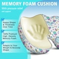 thumbnail image 5 of Premium Unicorn Pattern Memory Foam Seat Cushion Ergonomic Chair Pad for Office Chair, Car, Airplane & Bleachers Sciatica, Tailbone Hip & Back Pain Relief - Chair Cushion for Long Office Workers., 5 of 5
