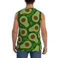 thumbnail image 4 of Haiem Men's Big Colorful Avocados Print Tank Tops Summer Sleeveless Cut Off Workout T-Shirts Fitness Vest Athletic Undershirts-XX-Large, 4 of 8