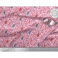 thumbnail image 2 of Soimoi Purple Silk Fabric Artistic Leaves Decor Fabric Printed Yard 42 Inch Wide, 2 of 3