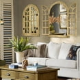 thumbnail image 3 of Window Mirrors for Wall Decor -Arched Wall Mirror Farmhouse Wall Decor Wood Frame Decorative Wall Mirrors Like Window for Bedroom, Living Room, Entrance, Dining Room, 3 of 16