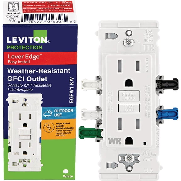 Leviton Electrical - Leviton Lever Edge GFCI Outlet - Pack of 2