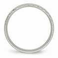 thumbnail image 2 of Stainless Steel Polished Grooved Criss Cross Design Ring Size: 11; for Adults and Teens; for Women and Men, 2 of 6