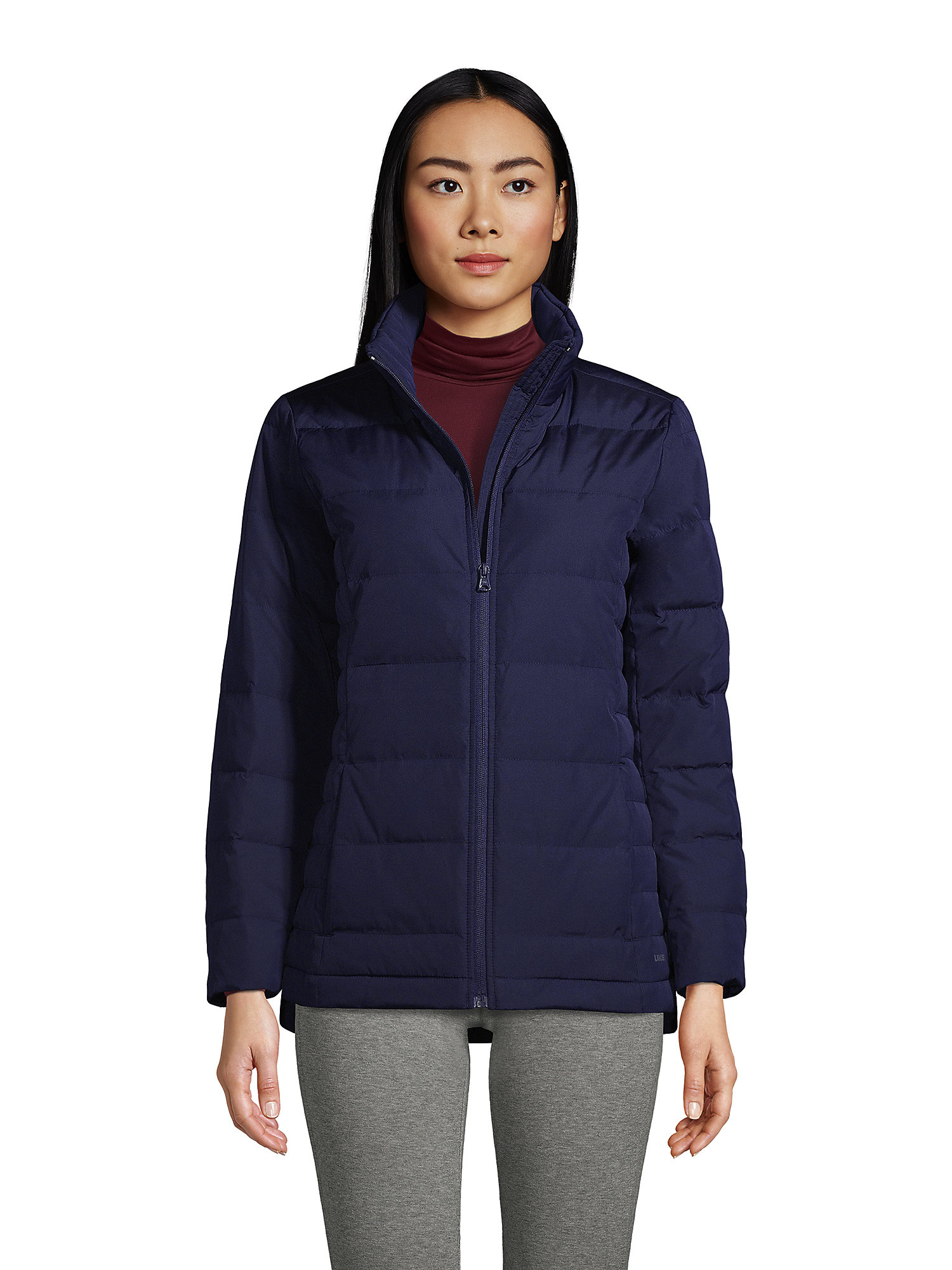 Lands' End Women's Tall Down Winter Puffer Jacket X Large Tall Deep