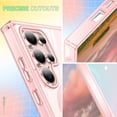 thumbnail image 5 of Casetego Phone Case for Galaxy S25 Ultra,Clear Magnetic Case,[Yellow Resistant] Slim Fit Shockproof Transparent Crystal Clear Magnetic Case for Samsung Galaxy S25 Ultra,Pink, 5 of 7