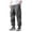 Grey, variant on Men Cargo Pants Baggy Loose Fit Joggers with Pockets Workout Pants for Men