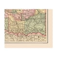 thumbnail image 2 of Historic State Map - Oklahoma Indian Territory - Cram 1892 - Vintage Wall Art, 2 of 4