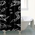 thumbnail image 3 of Gothic Shower Curtain Set - Dark Celestial Moon & Star Print, Mystical Cosmic Bath Decor, Waterproof Polyester 72"Wx72"L, Goth Aesthetic Gift, 3 of 4