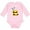 AD-Pink, variant on Cute Bee Initial B Boys or Girls Long Sleeve Baby Bodysuit