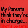 thumbnail image 3 of CafePress - My Parents Think Theyre In Charge T Shirt - Dark T-Shirt Kids XS-XL, 3 of 4