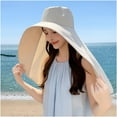 thumbnail image 4 of LADIGASU Full Face Shoulder And Neck Hat Integrated Sunscreen Shawl Summer Fisherman Hat Oversized Sun Hat Cycling Sun Hat, 4 of 6