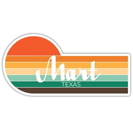 

Mart Texas 800 x 2.25 Inch Fridge Magnet Retro Vintage Sunset City 70s Aesthetic Design