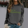 thumbnail image 2 of Women's Fashion Casual Long Sleeve Crew Neck Printed Pullover Sweatshirt Hoodless Top Comfortable Stylish Soft Loose Fit, 2 of 2