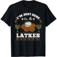 thumbnail image 1 of Playera para Mujer "Solo Vine por los Latkes" - Diseño Divertido de Hanukkah, Cuello Redondo y Manga Corta, Estampado Personalizado, Regalo Ideal, 1 of 7