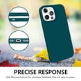 thumbnail image 4 of Funda de gel suave de silicona GUAGUA para iPhone 13 Pro Max de 6.7 pulgadas, color verde azulado, 4 of 9