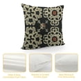 thumbnail image 4 of Chilfamy Throw Pillow Covers Black and Gold Tan Quatrefoil Pattern Cushion Pillow Case Home Decor Pillowcase  White, 4 of 5