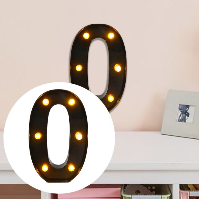 LXYFH Event & Party Marquee Numbers Light Up Numbers 09 Black Light Up Letters Marquee Letters For Wall Decor Sweet Party Decorations Birthday Party Decorations Gender Reveal Decorations