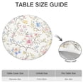 thumbnail image 6 of Pioneer Flower Floral Print Pattern Round Fitted Tablecloth with Elastic Edge,Dining Table Cover Waterproof,Outdoor Round Tablecloth for Camping,Dining,Indoor and Outdoor, 6 of 7