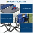 thumbnail image 3 of Yeshouse Portable Lawn Chair, Foldable Camping Chair with Side Table, Storage Pocket & Beverage Holder for Outdoor Use, 3 of 8