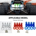 thumbnail image 2 of Xingzhi Wheel Rims Tyre For E-revo Aluminum Alloy Short Course Wear-resistant 4pcs RC Car Accessories Replacement Parts Red, 2 of 6