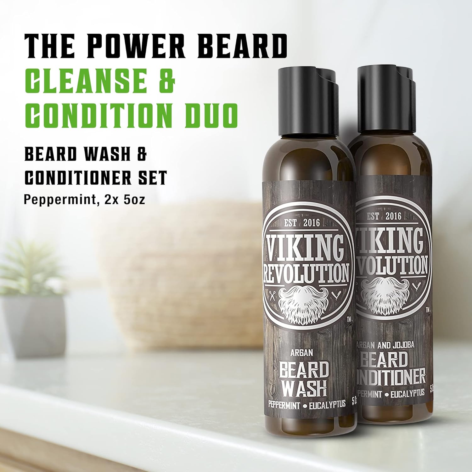 Viking Revolution Beard Wash & Conditioner Set, 5 oz photo 2