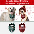thumbnail image 5 of 2 Pack Christmas Dog Bandanas Double-Sided Plaid Snowman Santa Dog Christmas Bandana for Puppy Costume Christmas Decorations Multiple Sizes Offered Triangle Xmas Pet Scarf Bibs Kerchief Gifts, 5 of 5