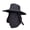 Black, variant on Removable Sun Hat Dayan Summer Climbing Fishing Hat Outdoor Sun Hat Elastic Head Wraps for Women Men