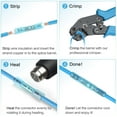 thumbnail image 5 of Kuzavtye 200-Piece Heat Shrink Butt Wire Connectors - AWG 16-14 Marine Automotive - Waterproof Electrical Crimp Seal Terminals - Blue, 5 of 6