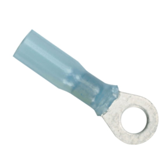 Set of 25 Blue Ancor 16-14 Ring Terminal Heat Shrink Tubing, 3"