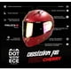 thumbnail image 5 of Casco Abatible Obsidian Rojo Cherry Solido Acabado Matte talla M, 5 of 7