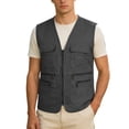 thumbnail image 3 of Gilet de Travail Unisexe avec Poches pour Usage Quotidien Décontracté avec Poches de Rangement et Design Uni Léger Sans Manches pour Printemps et Automne, 3 of 4