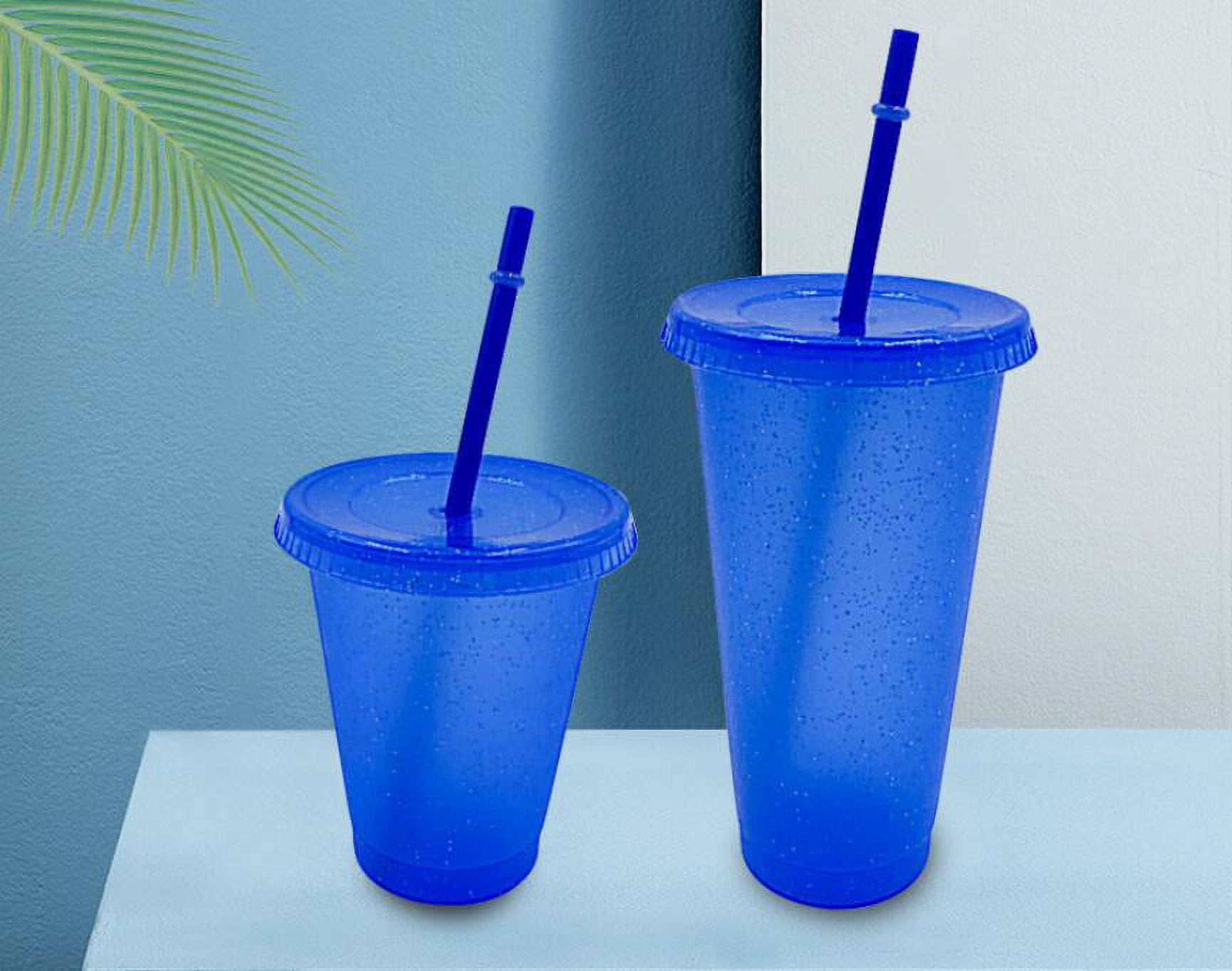 Straw Cup Sequined Glitter Cup Colorful Coffee Juice Straw Mug Simple Cute  Creative Plastic Bottom Outdoor Portable Cup