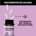 thumbnail image 4 of Beyond Vitamins | Schisandra Extracto 4:1 500mg Potenciado Con Calcio - Cápsulas Vcaps Veganas - Vitaminas Mujer / Hombre -  60 Cápsulas, 4 of 7