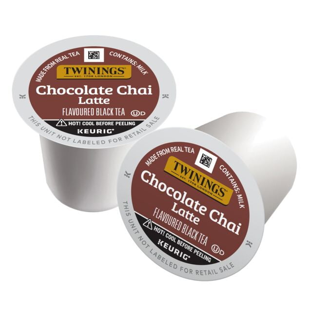 Twinings, Caffeinated Tea Pods, Chocolate Chai Latte, 10 ct