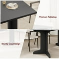 thumbnail image 4 of 71" Large Dining Table for 6 to 8 People, Modern Dinner Table with Unique Wooden Legs, Rectangle Dining Table for Kitchen, Dining Room & Living Room-Table Only, 4 of 7